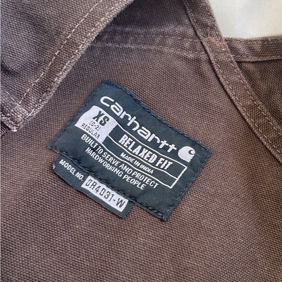 Carhartt Dark Brown Work Overalls - Picture 6 of 9
